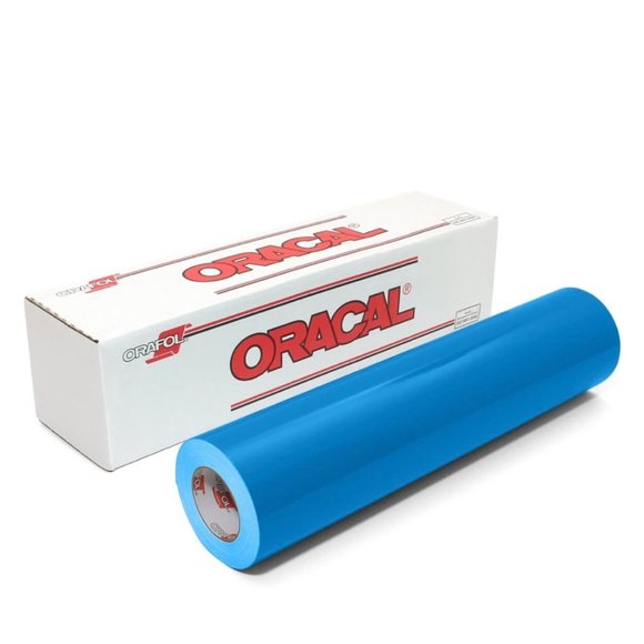 12" x 5 Feet SKY BLUE Oracal 651 Cricut Hobby Craft Decal Vinyl Sticker - Picture 1 of 3
